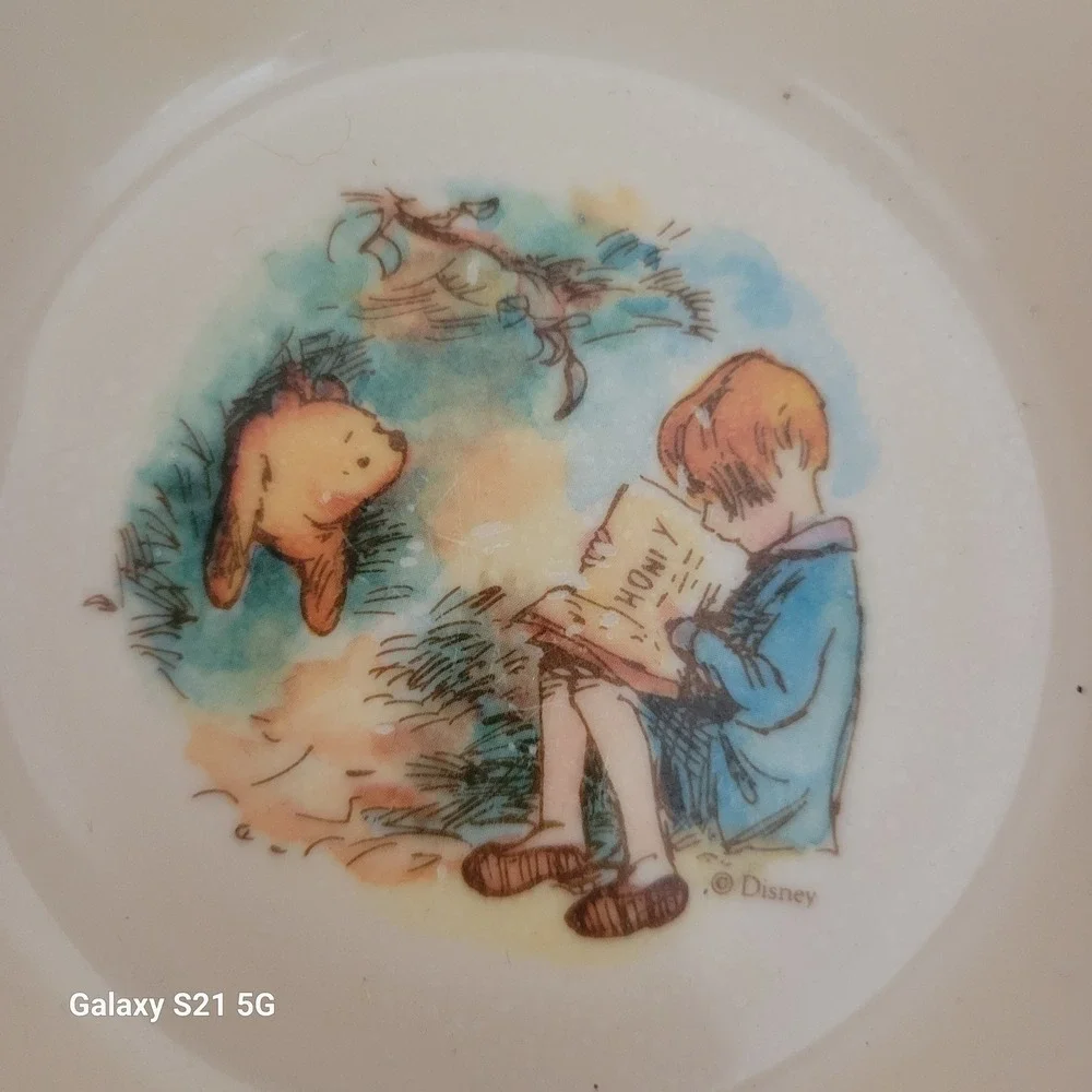 Disney Winnie the Pooh Melamine Bowl Selandia Designs Christopher Robin Vintage
